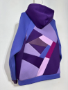 Фото 2 Худи фиолетовый пэчворк на молнии