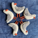 Фото 2 Брошь валяние "Чайка"